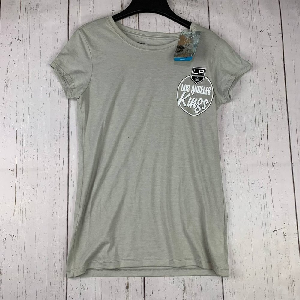 Los Angeles Kings Daughty 8 NHL Large‎ Reebok Casual T-Shirt Gray New Women